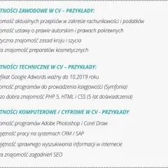 Umiejętności w CV: co wpisać, by zachwycić rekrutera? Poradnik