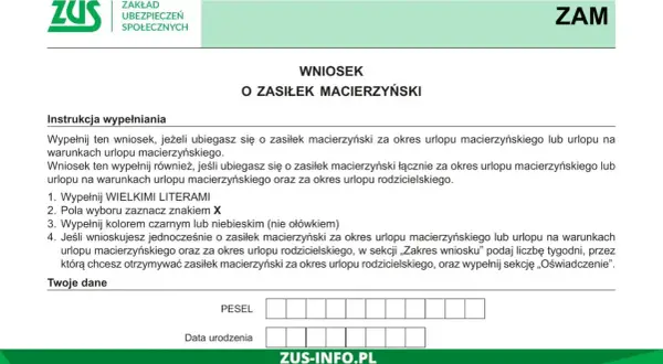 ZUS: Zasiłek macierzyński po ustaniu umowy? Oto jak go dostać!