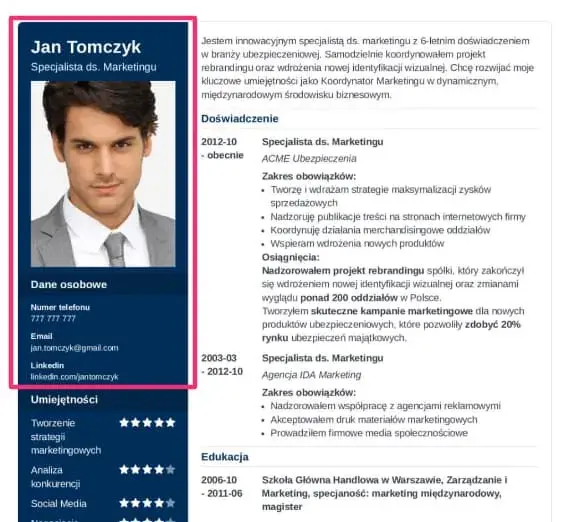 Nagłówek w CV: Jak napisać, by rekruter kliknął? Przykłady!