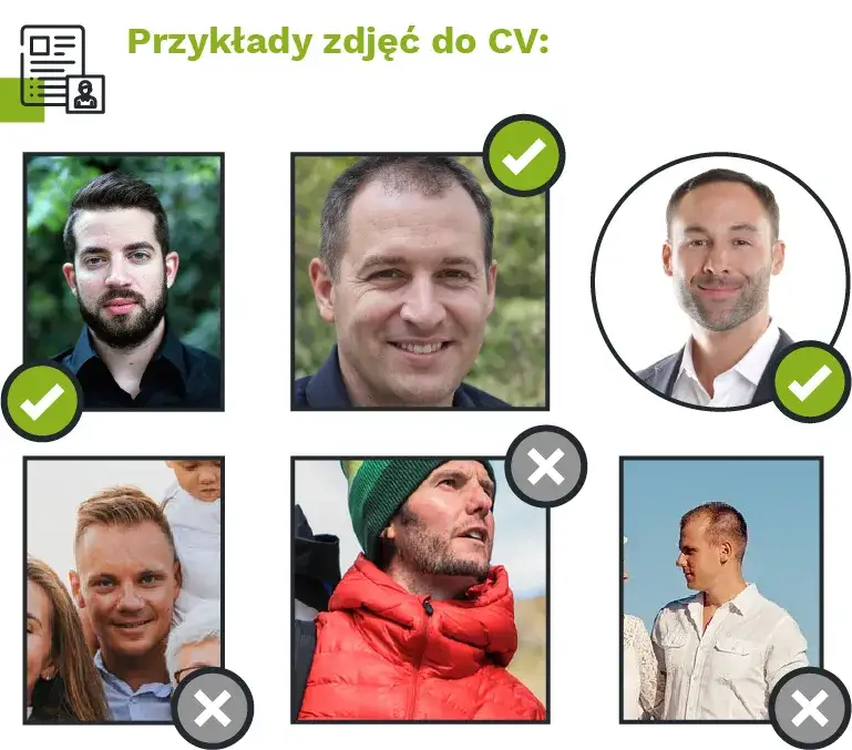 błędy w zdjęciu do CV
