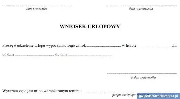 stażysta z urzędu pracy dni wolne
