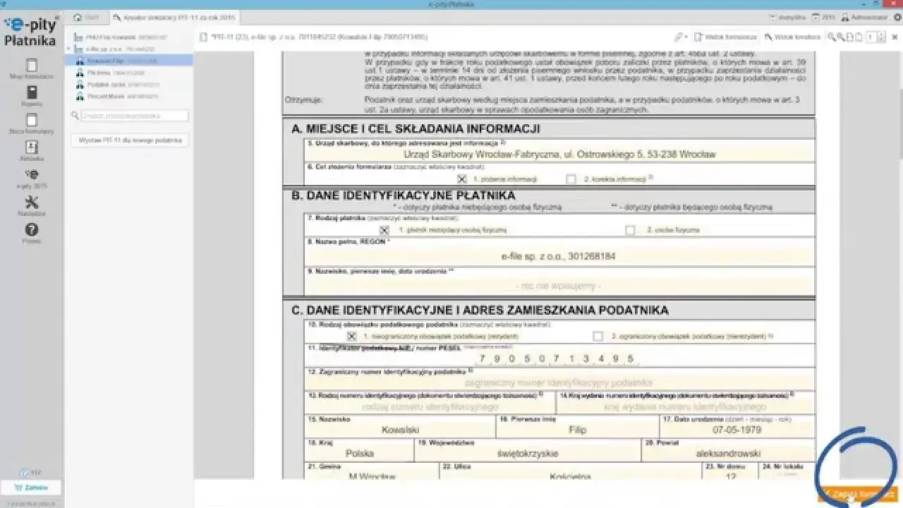 PIT-11 termin dostarczenia kalendarz