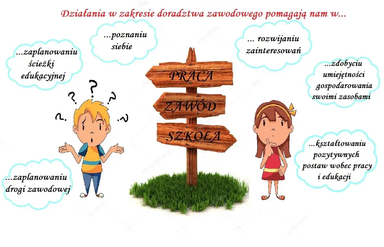 Uczeń na zajęciach z doradztwa zawodowego