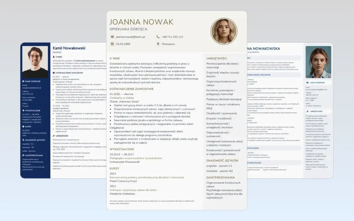 Przykładowe CV wzór