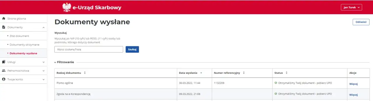 Urząd Skarbowy dokumenty