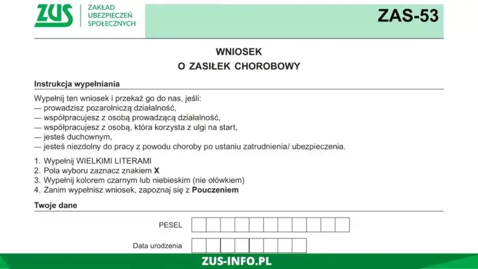 ZUS wypłata L4 po ustaniu zatrudnienia