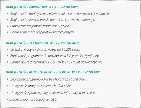 Umiejętności w CV: co wpisać, by zachwycić rekrutera? Poradnik